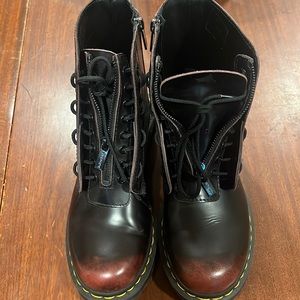 Dr. Martens 1460 Pascal Front Zip mid calf boot